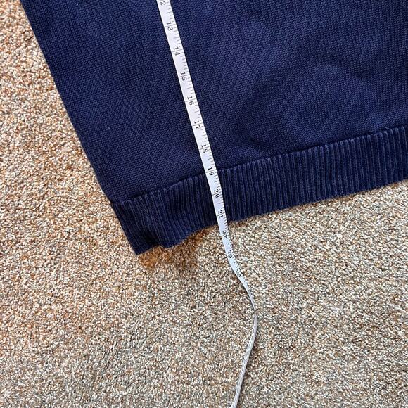 Lauren Ralph Lauren Black Label Layered V Neck Sweater.  Navy/Green Size Large - Picture 6 of 7